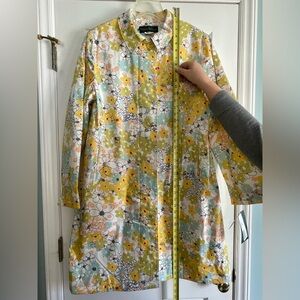 Harve Benard Yellow and Green Floral Coat